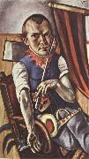 Max Beckmann Self-Portrait as a Clown oil painting artist